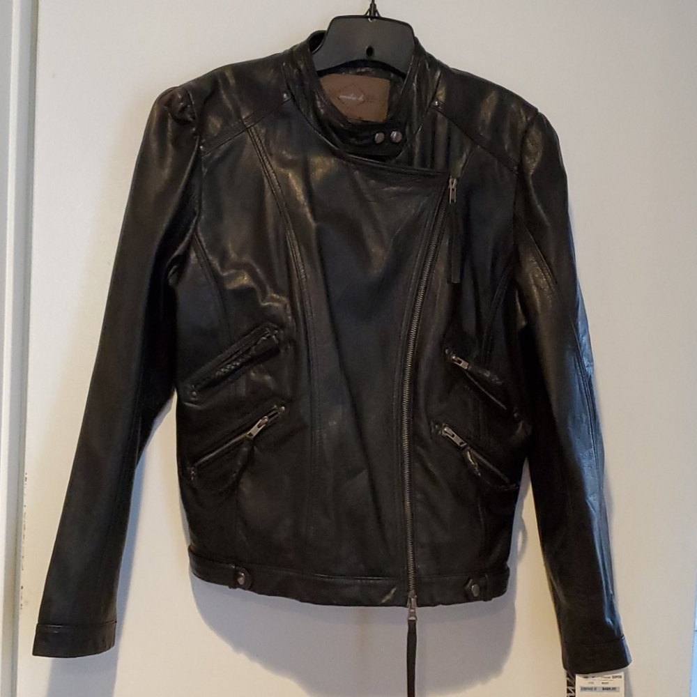 brand new ladies motorcycle leather jacket